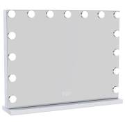 UNIQ XL Hollywood Vanity Mirror with 15 LED Bulbs and Touch Function - White